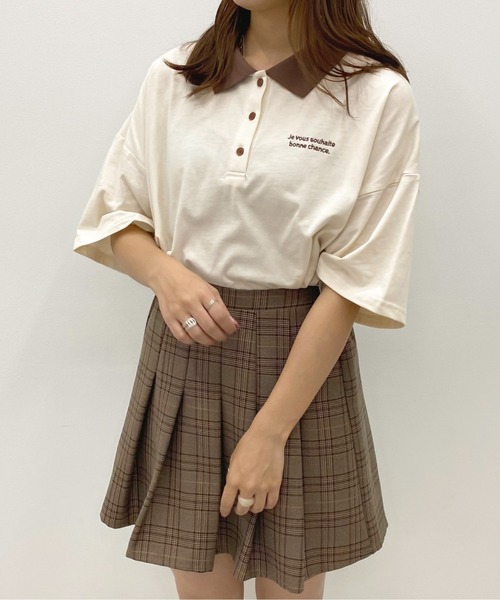 apres jour(アプレジュール)の「ルーズポロシャツ【ZOZOTOWN限定アイテム】(ポロシャツ・レディース・ブルー/ダークグリーン/アイボリー・フリー/X-LARGE)」の9枚目の写真