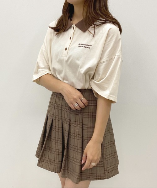 apres jour(アプレジュール)の「ルーズポロシャツ【ZOZOTOWN限定アイテム】(ポロシャツ・レディース・ブルー/ダークグリーン/アイボリー・フリー/X-LARGE)」の10枚目の写真