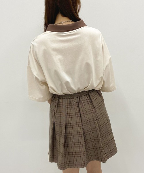 apres jour(アプレジュール)の「ルーズポロシャツ【ZOZOTOWN限定アイテム】(ポロシャツ・レディース・ブルー/ダークグリーン/アイボリー・フリー/X-LARGE)」の12枚目の写真