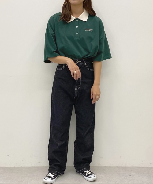 apres jour(アプレジュール)の「ルーズポロシャツ【ZOZOTOWN限定アイテム】(ポロシャツ・レディース・ブルー/ダークグリーン/アイボリー・フリー/X-LARGE)」の22枚目の写真