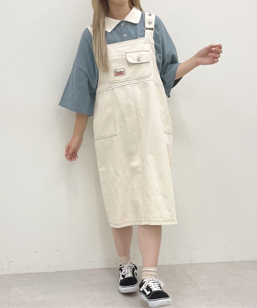 apres jour(アプレジュール)の「ルーズポロシャツ【ZOZOTOWN限定アイテム】(ポロシャツ・レディース・ブルー/ダークグリーン/アイボリー・フリー/X-LARGE)」の6枚目の写真