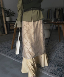 Ameri | UNDULATE VEIL SKIRT(スカート)