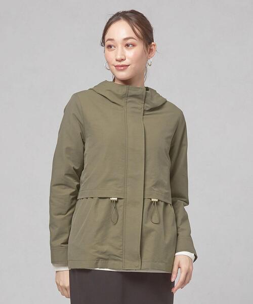 closet story（クローゼットストーリー）の「＜closet story（クローゼットストーリー）＞ドロスト フーデッド ブルゾン（ブルゾン・レディース・ネイビー/オリーブ・FREE）」の2枚目の写真