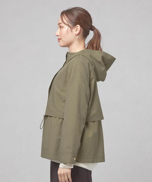 closet story（クローゼットストーリー）の「＜closet story（クローゼットストーリー）＞ドロスト フーデッド ブルゾン（ブルゾン・レディース・ネイビー/オリーブ・FREE）」の12枚目の写真