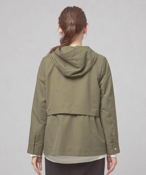 closet story（クローゼットストーリー）の「＜closet story（クローゼットストーリー）＞ドロスト フーデッド ブルゾン（ブルゾン・レディース・ネイビー/オリーブ・FREE）」の14枚目の写真