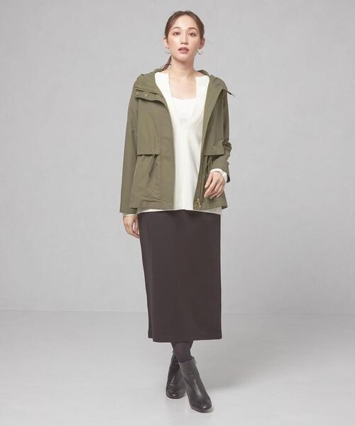 closet story（クローゼットストーリー）の「＜closet story（クローゼットストーリー）＞ドロスト フーデッド ブルゾン（ブルゾン・レディース・ネイビー/オリーブ・FREE）」の17枚目の写真