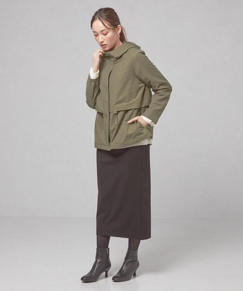 closet story（クローゼットストーリー）の「＜closet story（クローゼットストーリー）＞ドロスト フーデッド ブルゾン（ブルゾン・レディース・ネイビー/オリーブ・FREE）」の11枚目の写真