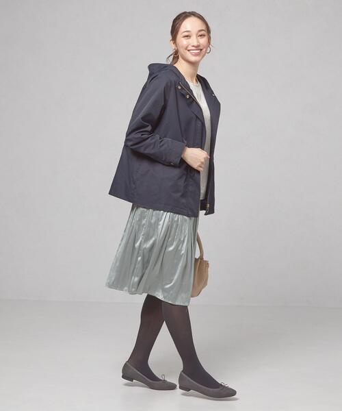 closet story（クローゼットストーリー）の「＜closet story（クローゼットストーリー）＞ドロスト フーデッド ブルゾン（ブルゾン・レディース・ネイビー/オリーブ・FREE）」の9枚目の写真