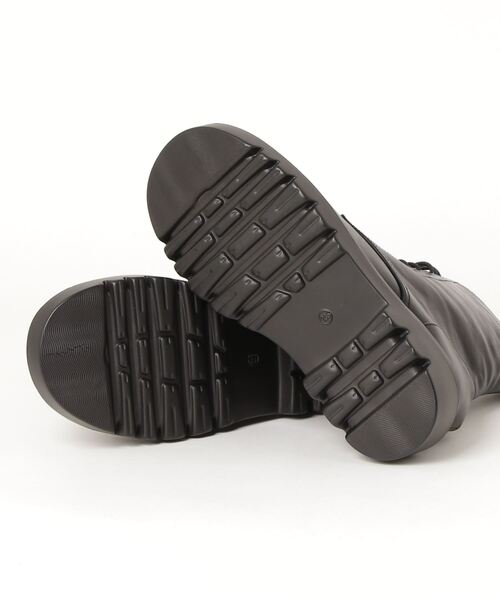 WEGO（ウィゴー）の「WEGO/8ホールレースアップブーツ（ブーツ・レディース・ブラック/ホワイト・MEDIUM/LARGE）」の3枚目の写真