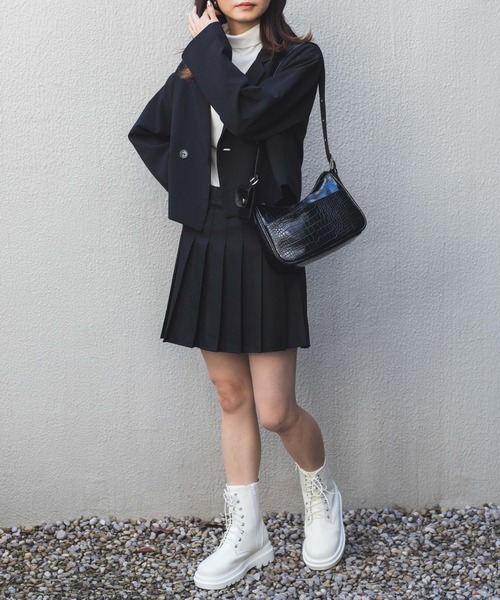 WEGO（ウィゴー）の「WEGO/8ホールレースアップブーツ（ブーツ・レディース・ブラック/ホワイト・MEDIUM/LARGE）」の16枚目の写真