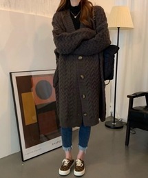 【ZOZO限定】サキシマamp「BIGニットコート」