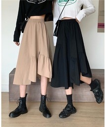 SONYUNARA スリットアンバランスロングスカート