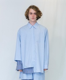 Wizzard ウィザード / DOCKING FLIP SHIRTS ドッキングフリップビッグシルエットシャツ / WSH22-001