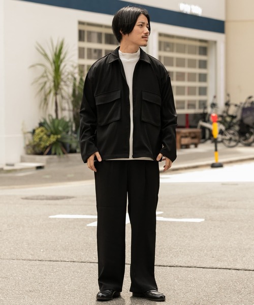 ITEMS URBANRESEARCH(アイテムズ アーバンリサーチ)の「CPOジャケット / ワイドパンツ セット(セットアップ・メンズ・ブラック/ネイビー/ブラウン・MEDIUM/SMALL/LARGE)」の12枚目の写真