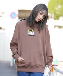 X-girl | CAT ＆ DOG SWEAT HOODIE(パーカー)