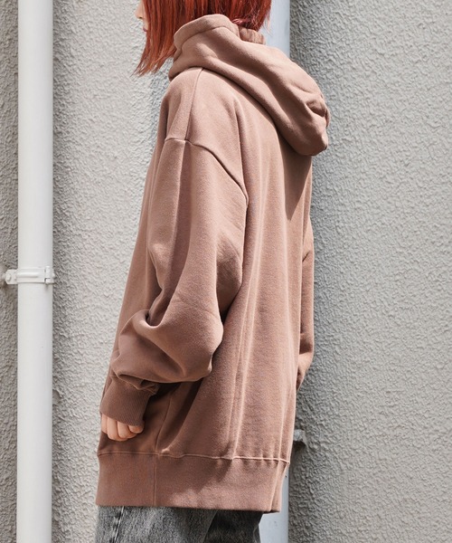 X-girl（エックスガール）の「CAT ＆ DOG SWEAT HOODIE（パーカー・レディース・ブラック/アッシュ/ブラウン・S/XL/M/L）」の4枚目の写真