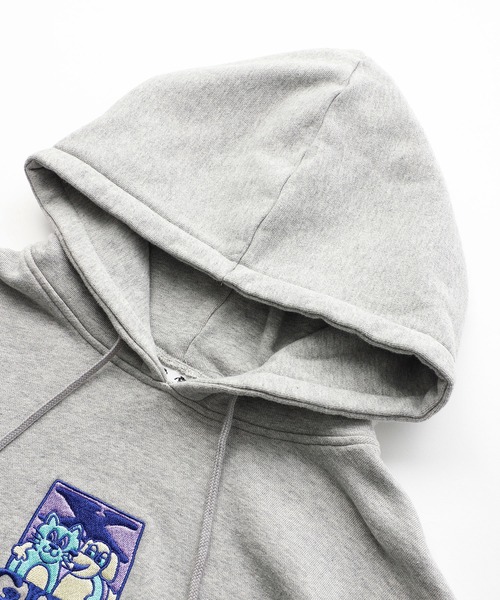 X-girl（エックスガール）の「CAT ＆ DOG SWEAT HOODIE（パーカー・レディース・ブラック/アッシュ/ブラウン・S/XL/M/L）」の8枚目の写真