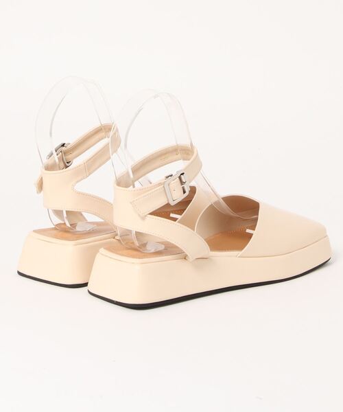 Didot.showroom（ディドット ショールーム）の「square bulky strap shoes（パンプス・レディース・アイボリー・24cm）」の21枚目の写真