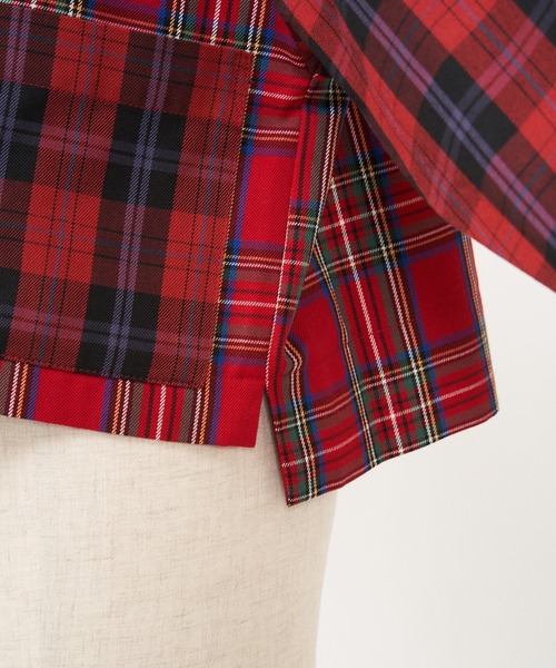 AS KNOW AS PINKY（アズノゥアズピンキー）の「チェックまとうボタンシャツ（シャツ/ブラウス・レディース・ブラウン系/グリーン系/レッド系・FREE）」の18枚目の写真