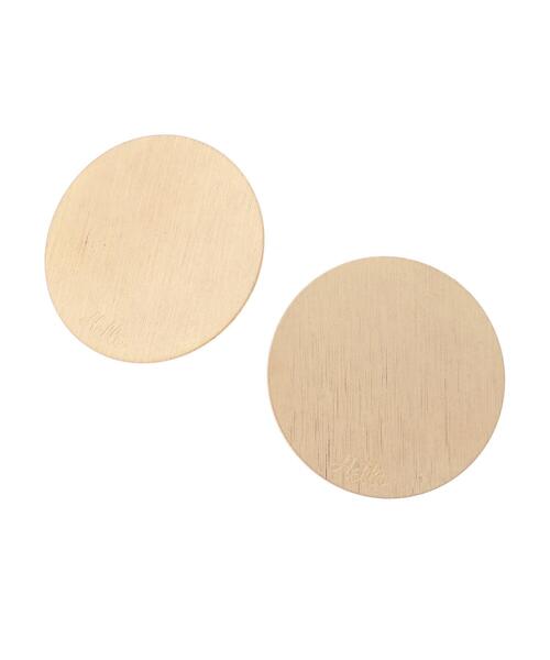 AMERICAN HOLIC(アメリカンホリック)の「サークルプレートピアス(ピアス(両耳用)・レディース・シルバー/ゴールド・FREE)」の4枚目の写真