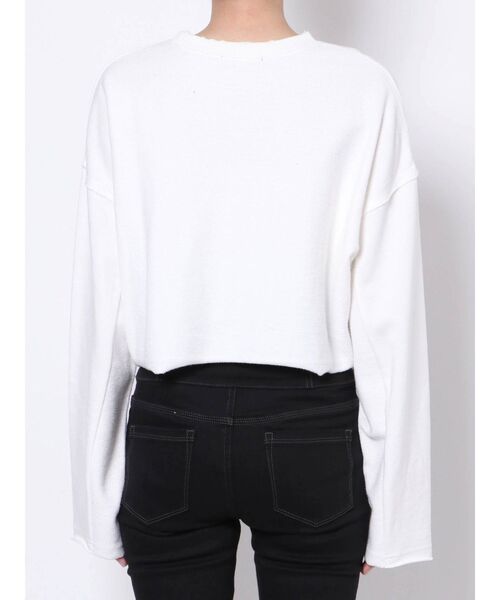 EMODA(エモダ)の「アップネックショートプルオーバー(Tシャツ/カットソー・レディース・ホワイト/ブラック/グレー・FREE)」の9枚目の写真