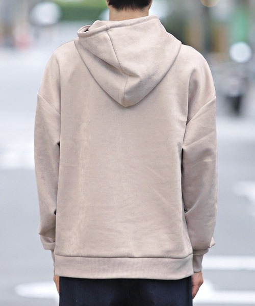 ポンチスウェード刺繍長袖パーカー（パーカー）｜LUXSTYLE（ラグスタイル）