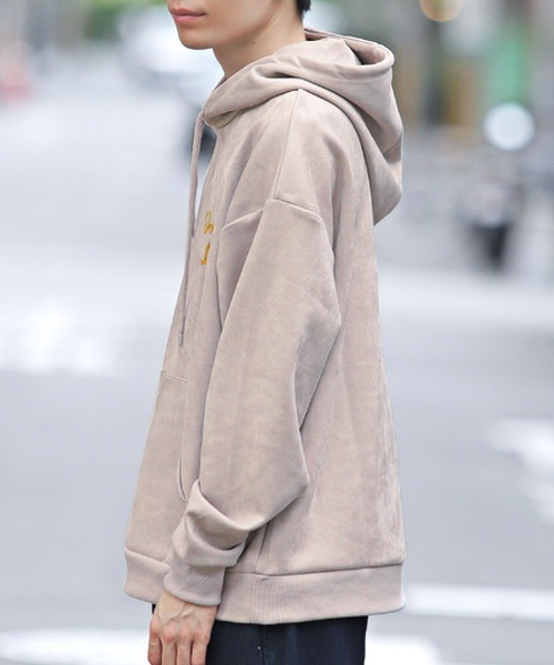 ポンチスウェード刺繍長袖パーカー（パーカー）｜LUXSTYLE（ラグスタイル）