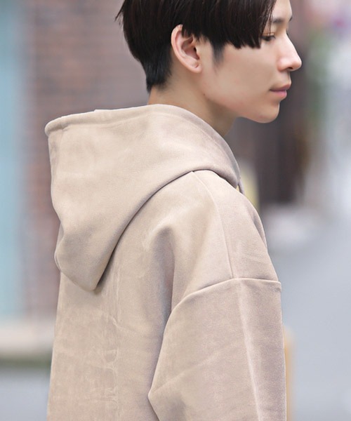 ポンチスウェード刺繍長袖パーカー（パーカー）｜LUXSTYLE（ラグスタイル）