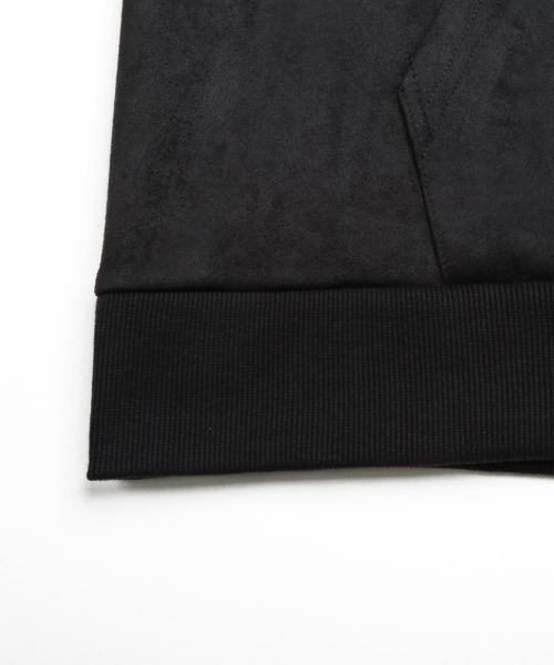 ポンチスウェード刺繍長袖パーカー（パーカー）｜LUXSTYLE（ラグスタイル）