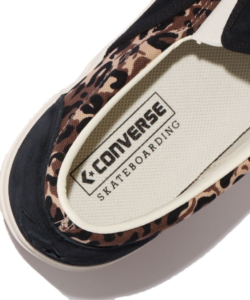 CONVERSE SKATEBOARDING(コンバーススケートボーディング)の「CONVERSE/コンバース CS SLIP-ON SK LP スリッポン レオパード スエード スターロゴ ストリート(スリッポン・メンズ・ブラック・9/8.5/9.5/8)」の9枚目の写真