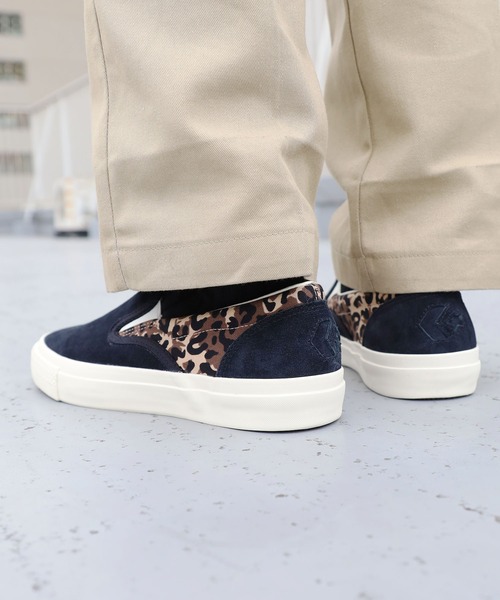 CONVERSE SKATEBOARDING(コンバーススケートボーディング)の「CONVERSE/コンバース CS SLIP-ON SK LP スリッポン レオパード スエード スターロゴ ストリート(スリッポン・メンズ・ブラック・9/8.5/9.5/8)」の15枚目の写真
