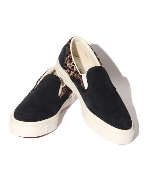 CONVERSE SKATEBOARDING(コンバーススケートボーディング)の「CONVERSE/コンバース CS SLIP-ON SK LP スリッポン レオパード スエード スターロゴ ストリート(スリッポン・メンズ・ブラック・9/8.5/9.5/8)」の16枚目の写真