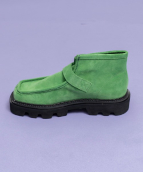 MAISON SPECIAL（メゾンスペシャル）の「《ユニセックスアイテム》【SPECIAL SHOES FACTORY コラボ】東京産タンクソールスウェードベルクロモカシンシューズ 【MAISON SPECIAL/メゾンスペシャル】（モカシン/デッキシューズ・メンズ・ブラック/ブルー/グリーン/パープル・23.5/24.5/25.5/27.5/26.5）」の9枚目の写真