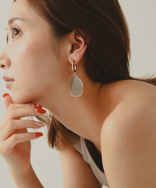 セール】クリアプレートピアス(ピアス(両耳用))|COLOR TOKYO セール】クリアプレートピアス(ピアス(両耳用))|COLOR TOKYO