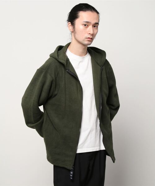 INNOCENT(イノセント)の「【T18】【SPRING MOUNTAIN APPAREL/スプリングマウンテンアパレル】UNISEX FLEECE FULL ZIP FOOD(パーカー・メンズ・ブラック/オレンジ/カモフラージュ/オリーブドラブ/ネイビー/グレー・MEDIUM/LARGE)」の4枚目の写真
