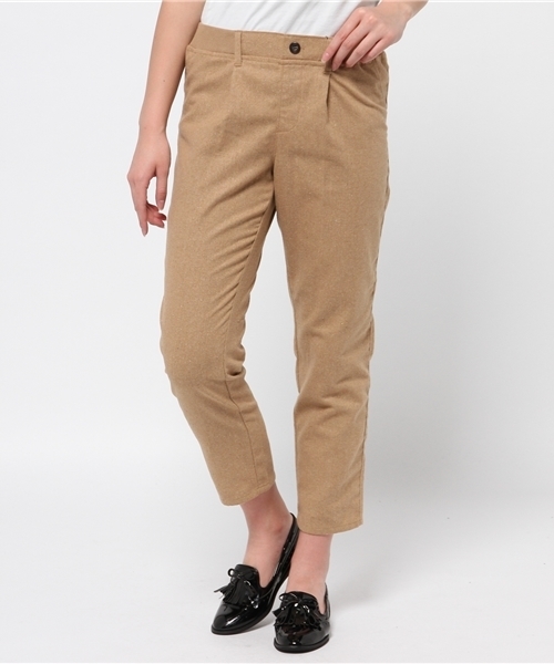 CIAOPANIC TYPY（チャオパニックティピー）の「フェイクウールタックリブパンツ（その他パンツ・レディース・ネイビー/ブラック/グレー/キャメル・SMALL/MEDIUM/LARGE）」の5枚目の写真