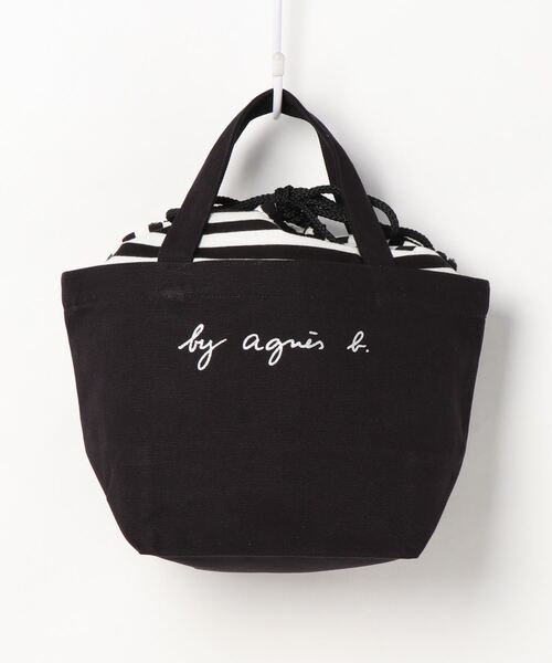 To b. by agnes b.(トゥービーバイアニエスベー)の「WR56 SAC ロゴミニトートバッグ(トートバッグ・レディース・ブラック・UNI)」の5枚目の写真