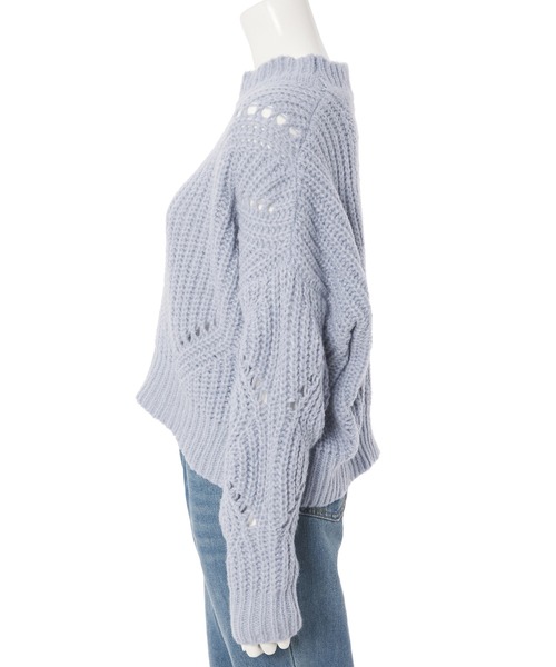 fifth(フィフス)の「アイレットニットプルオーバー(ニット/セーター・レディース・ベージュ/ブルー・SMALL/MEDIUM)」の9枚目の写真