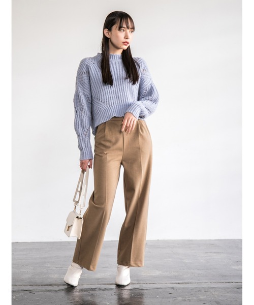 ニット セーター 「ユニセックス商品」アイレットニットプルオーバー レディース メンズ CREARE -LINO- ニット セーター 「ユニセックス商品」アイレット