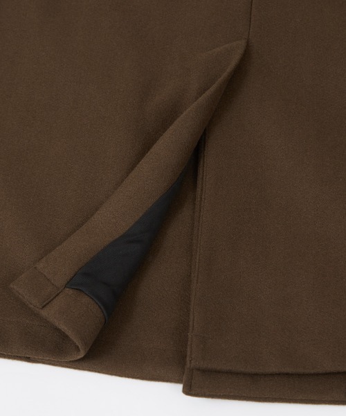 improves(インプローブス)の「ストレッチ メルトン ルーズシルエット ロング チェスターコート(チェスターコート・メンズ・グレイッシュベージュ/ブラック/モカ・LARGE/MEDIUM)」の8枚目の写真
