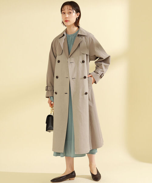 Ray BEAMS（レイビームス）の「Ray BEAMS / アシメ シャーリング ワンピース（ワンピース・レディース・ブルー系その他2/ブラック・ONE SIZE）」の9枚目の写真