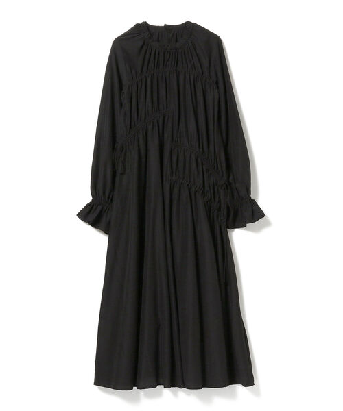 Ray BEAMS（レイビームス）の「Ray BEAMS / アシメ シャーリング ワンピース（ワンピース・レディース・ブルー系その他2/ブラック・ONE SIZE）」の10枚目の写真