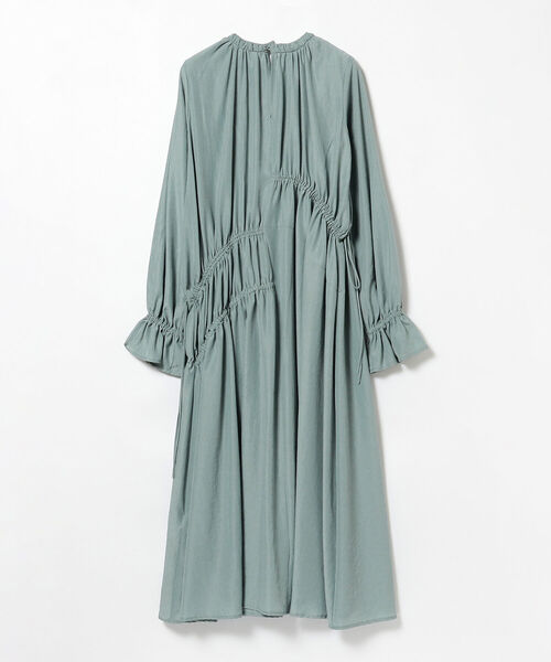 Ray BEAMS（レイビームス）の「Ray BEAMS / アシメ シャーリング ワンピース（ワンピース・レディース・ブルー系その他2/ブラック・ONE SIZE）」の17枚目の写真