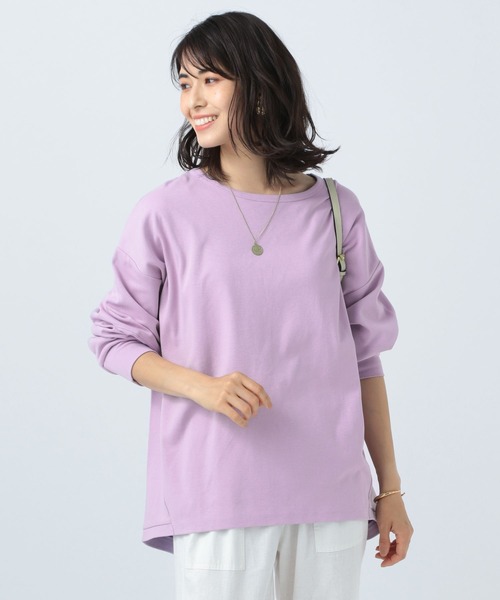 BAYFLOW（ベイフロー）の「オーバーサイズBIG T（Tシャツ/カットソー・レディース・オフホワイト/ライトグリーン/ラベンダー/チャコール・FREE）」の4枚目の写真