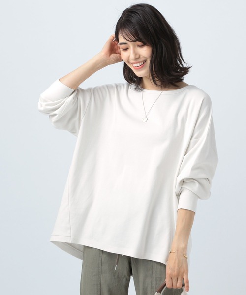 BAYFLOW（ベイフロー）の「オーバーサイズBIG T（Tシャツ/カットソー・レディース・オフホワイト/ライトグリーン/ラベンダー/チャコール・FREE）」の2枚目の写真