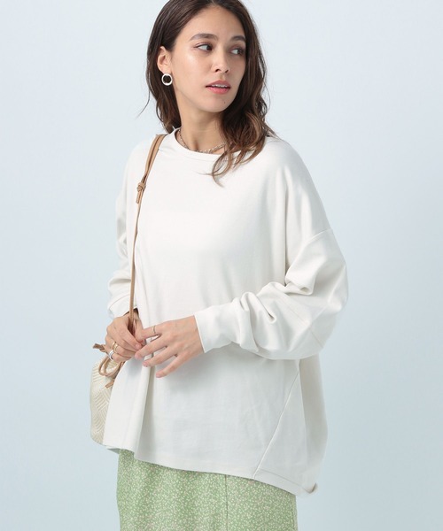 BAYFLOW（ベイフロー）の「オーバーサイズBIG T（Tシャツ/カットソー・レディース・オフホワイト/ライトグリーン/ラベンダー/チャコール・FREE）」の10枚目の写真