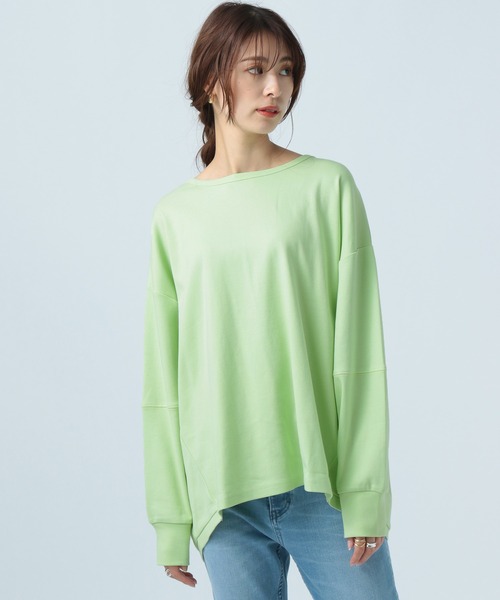 BAYFLOW（ベイフロー）の「オーバーサイズBIG T（Tシャツ/カットソー・レディース・オフホワイト/ライトグリーン/ラベンダー/チャコール・FREE）」の18枚目の写真