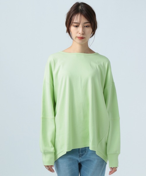 BAYFLOW（ベイフロー）の「オーバーサイズBIG T（Tシャツ/カットソー・レディース・オフホワイト/ライトグリーン/ラベンダー/チャコール・FREE）」の21枚目の写真