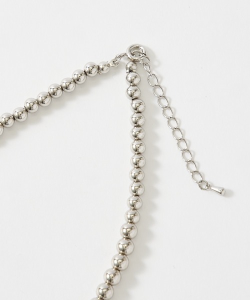 CIAOPANIC（チャオパニック）の「コンビボールチェーンネックレス（ネックレス・レディース・シルバー・FREE）」の4枚目の写真