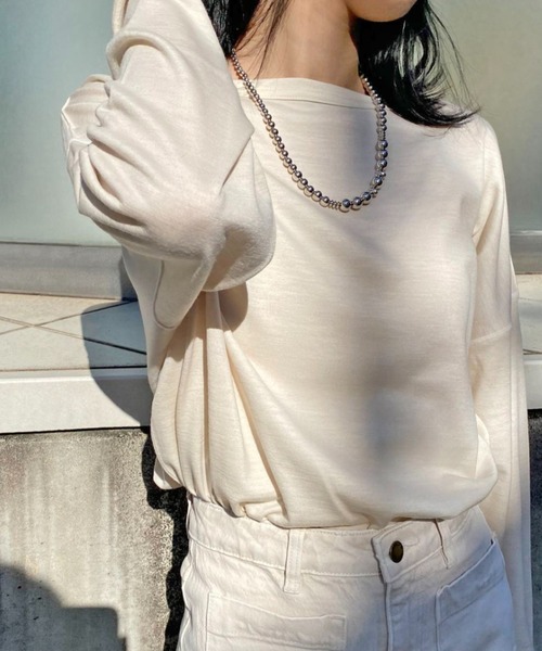 CIAOPANIC（チャオパニック）の「コンビボールチェーンネックレス（ネックレス・レディース・シルバー・FREE）」の5枚目の写真